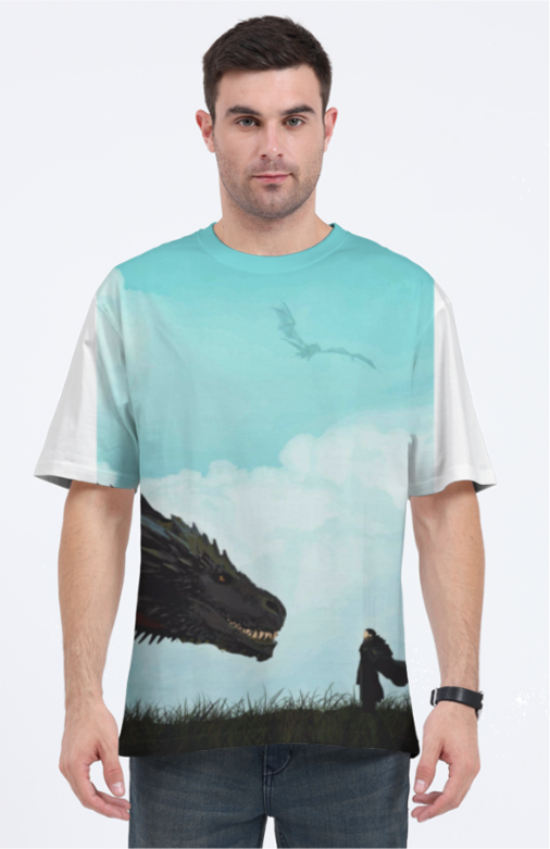 Oversized Unisex Gym Wear Game Of Thrones T-shirt