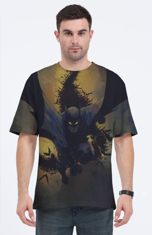Oversized Unisex Gym Wear Batman T-shirt