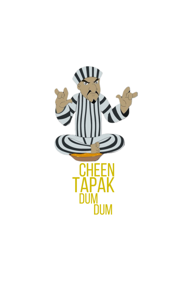 Full Sleeve Male Chin Tapak Dum Dum Black T-shirt