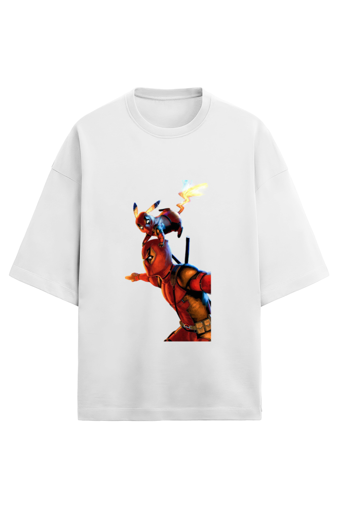 Premium Terry Oversized Deadpool Pikachu Unisex T-shirt
