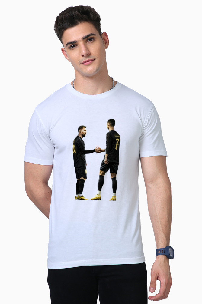 Premium Supima Regular Fit Messi and Ronaldo T-shirt