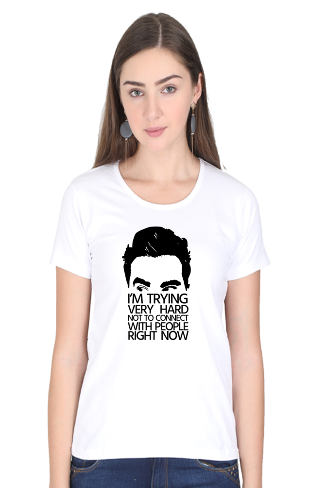 Premium Female Regular Fit David Rose Half Sleeve T-Shirt