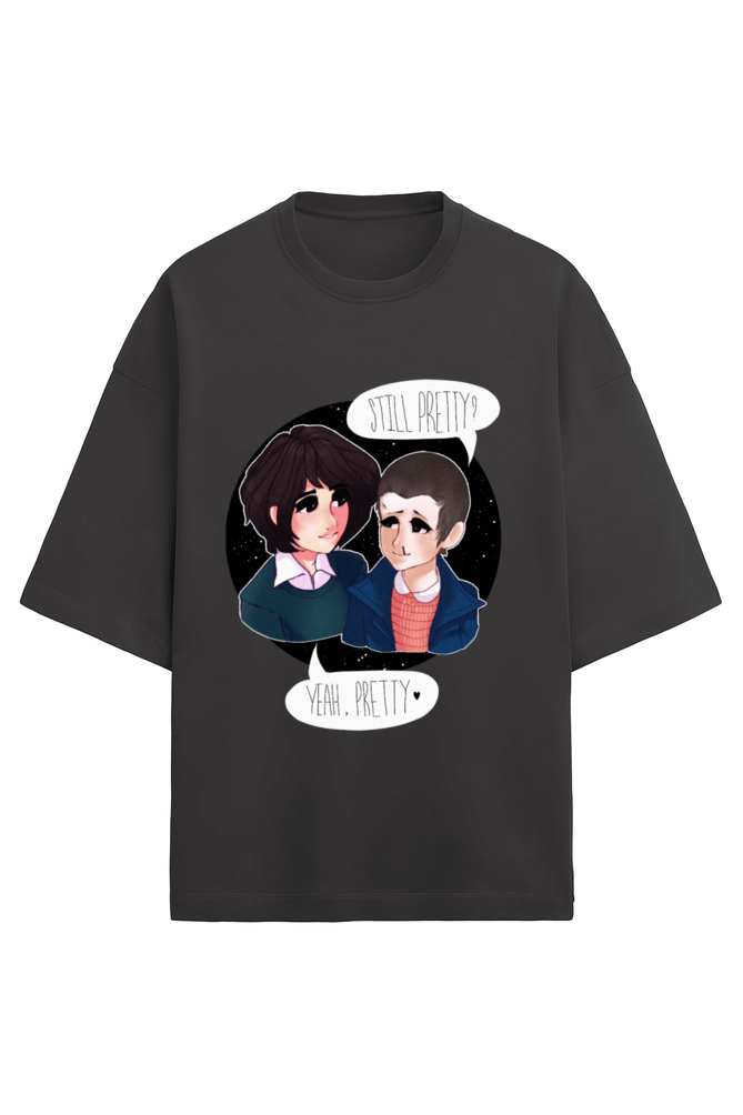 Premium Terry Oversized Stranger Things Eleven Mike Unisex T-Shirt