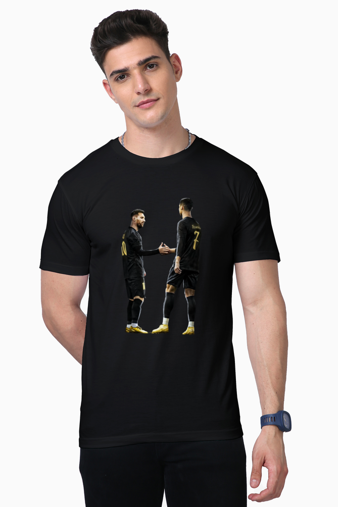 Premium Supima Regular Fit Messi and Ronaldo T-shirt