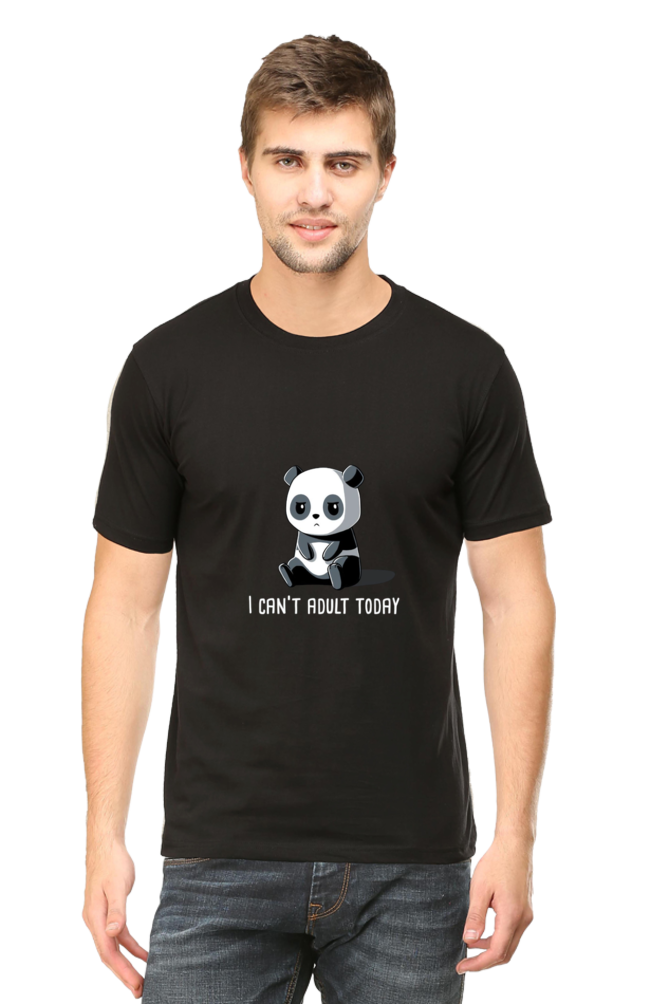 Regular Fit Classic Lazy Panda I Can't Adult Today Unisex T-shirt