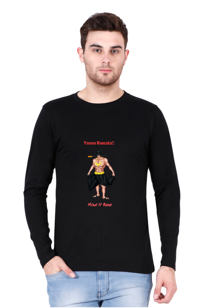 Regular Fit Full Sleeve Mind It Bane T-shirt