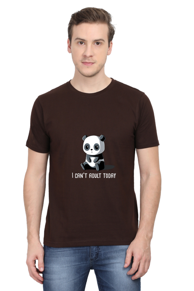 Regular Fit Classic Lazy Panda I Can't Adult Today Unisex T-shirt