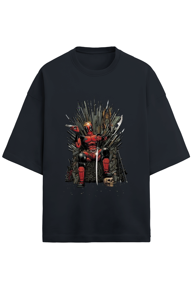 Premium Terry Oversized Deadpool Wolverine Unisex T-shirt