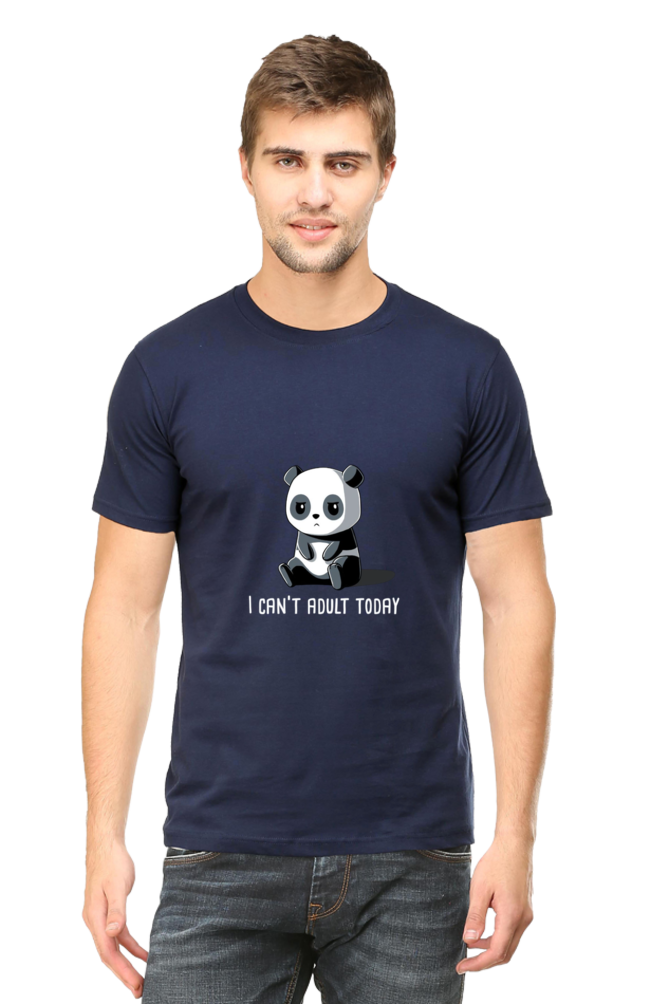 Regular Fit Classic Lazy Panda I Can't Adult Today Unisex T-shirt