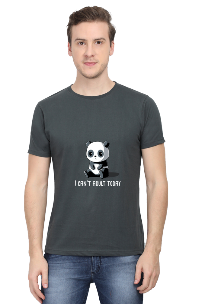 Regular Fit Classic Lazy Panda I Can't Adult Today Unisex T-shirt