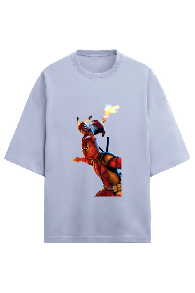 Premium Terry Oversized Deadpool Pikachu Unisex T-shirt
