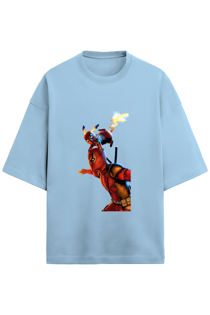 Premium Terry Oversized Deadpool Pikachu Unisex T-shirt