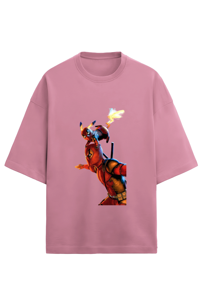 Premium Terry Oversized Deadpool Pikachu Unisex T-shirt