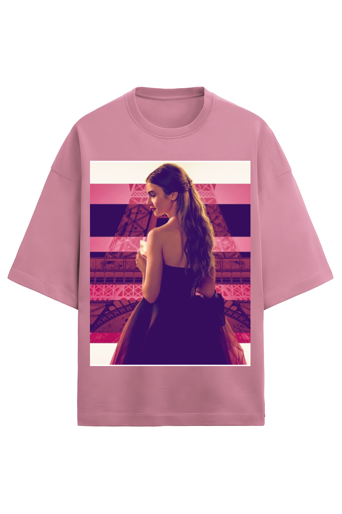Premium Terry Oversized Emily in Paris T-shirt