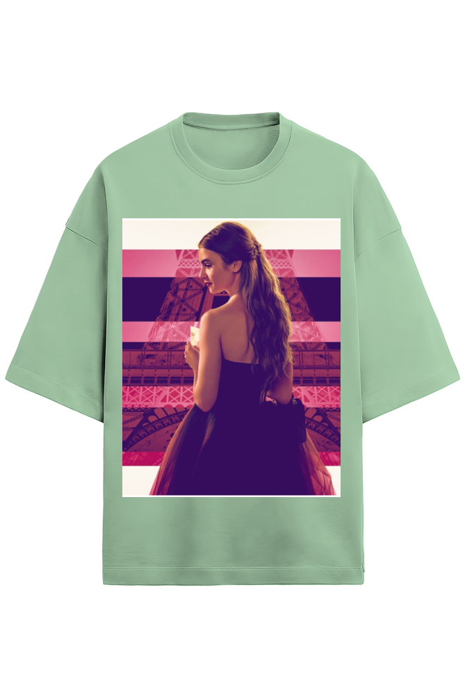 Premium Terry Oversized Emily in Paris T-shirt