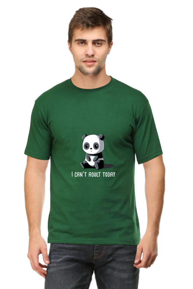 Regular Fit Classic Lazy Panda I Can't Adult Today Unisex T-shirt