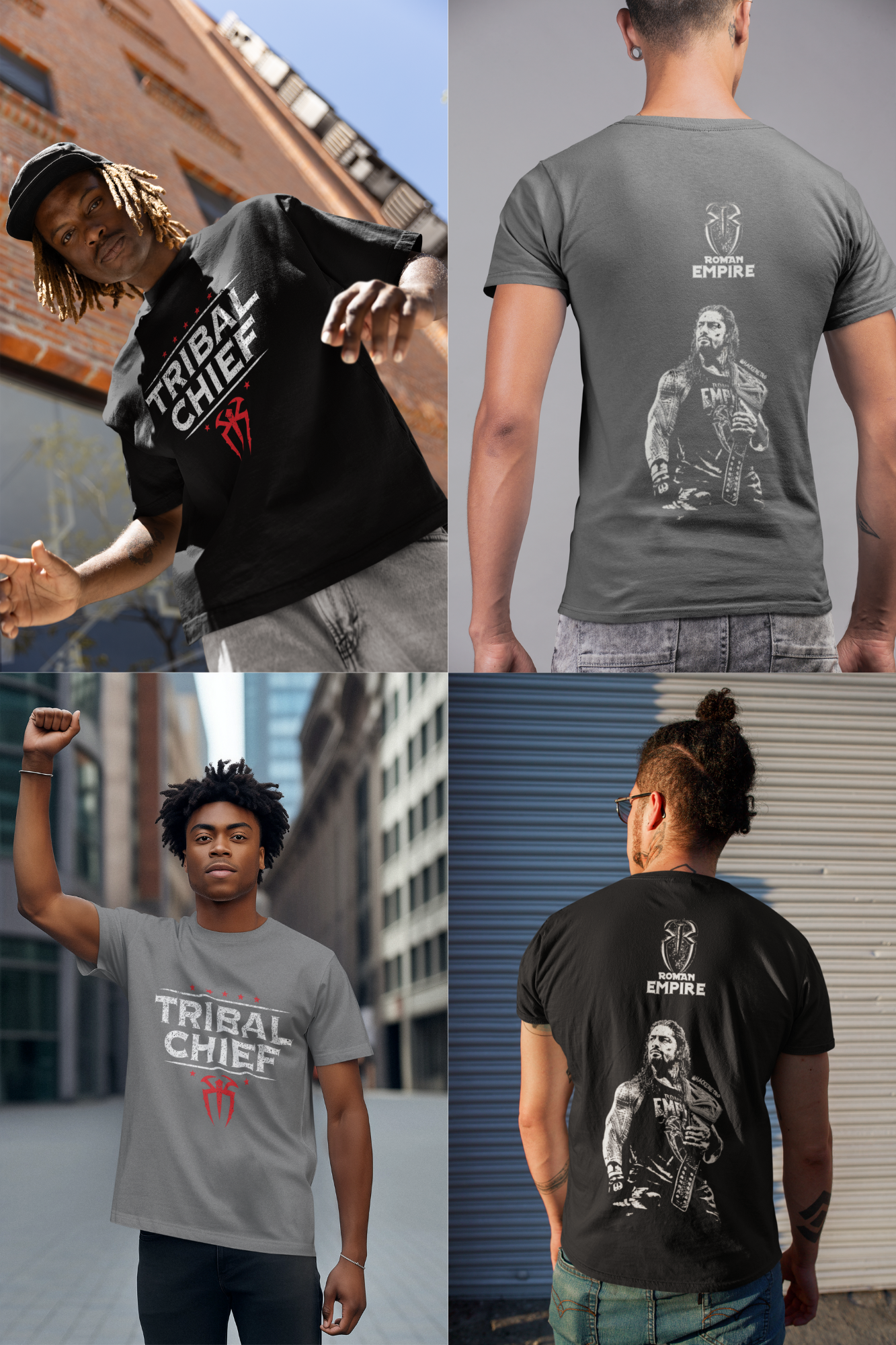 Regular Fit Roman Reigns Tribal Chief T-shirt