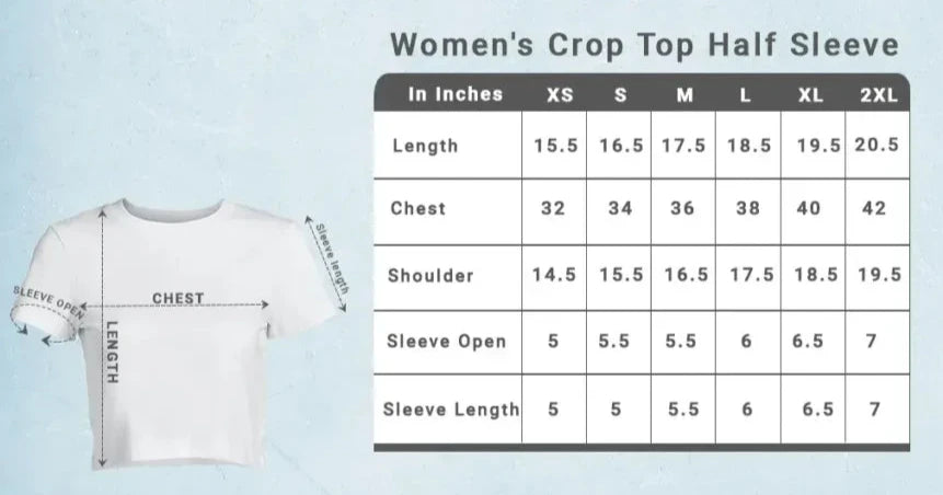 Female Regular Fit Beach Please Crop T-Shirt