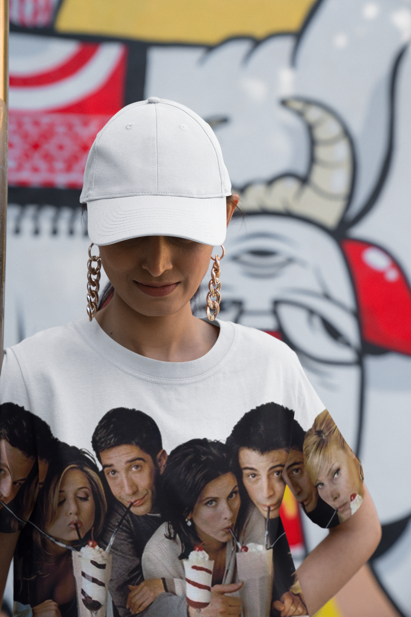 Oversized Unisex Gym Wear Friends T-Shirt