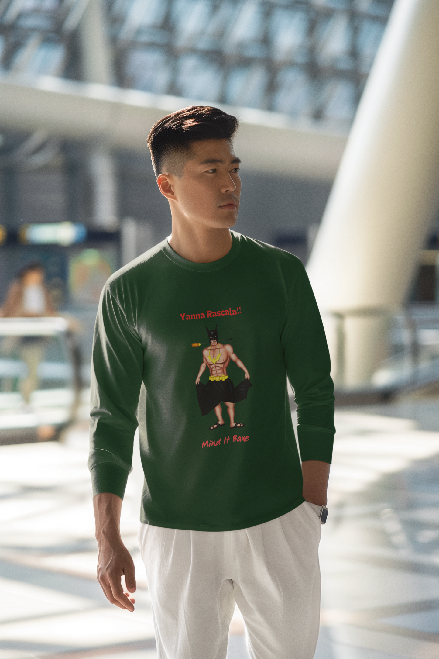 Regular Fit Full Sleeve Mind It Bane T-shirt