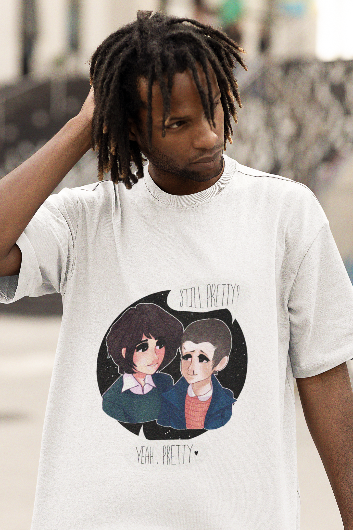 Premium Terry Oversized Stranger Things Eleven Mike Unisex T-Shirt