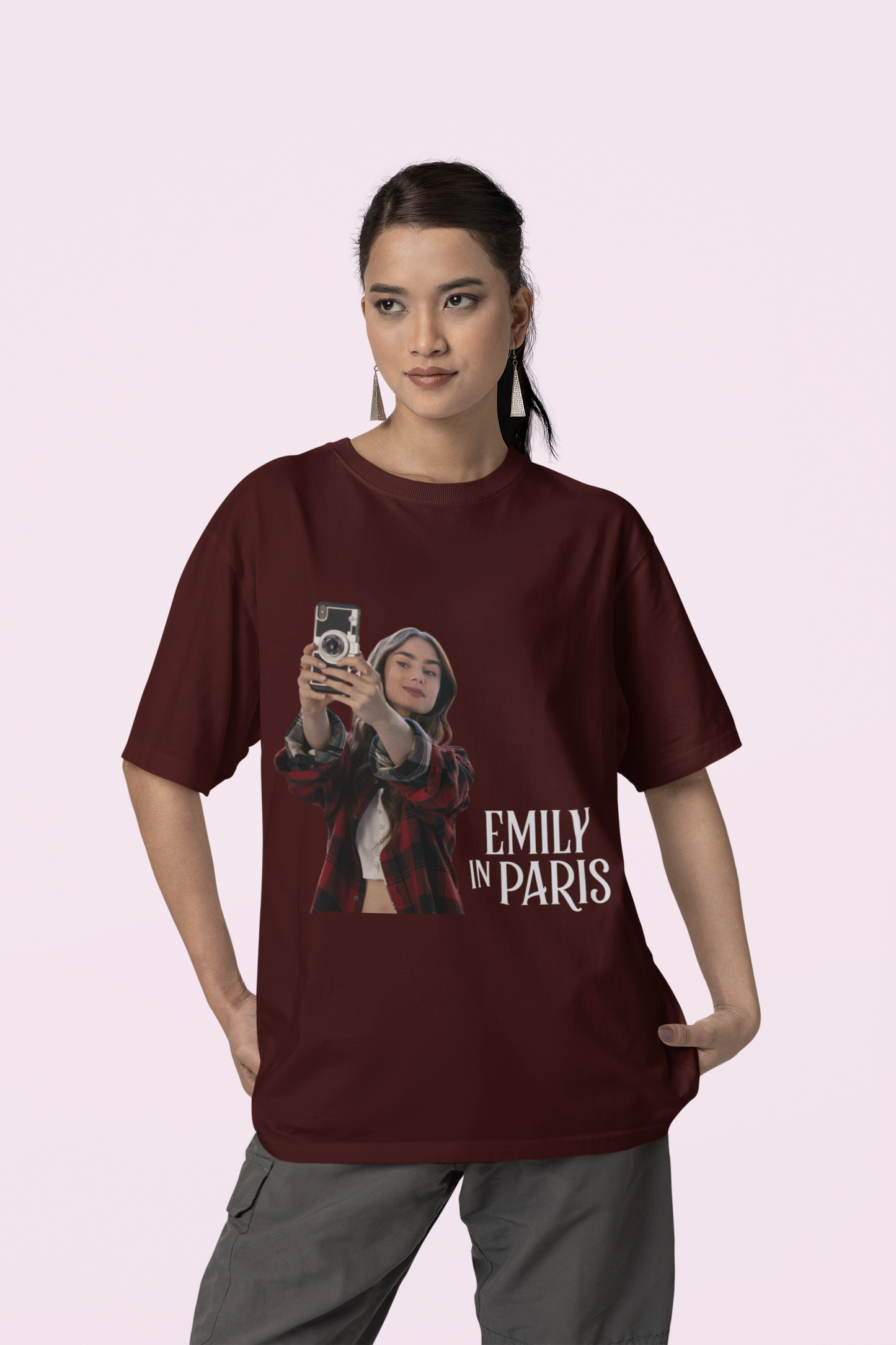 Female Premium Oversized Classic Emily in Paris T-shirt