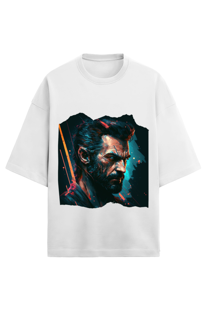 Premium Terry Oversized Wolverine Hugh Jackman Unisex T-Shirt
