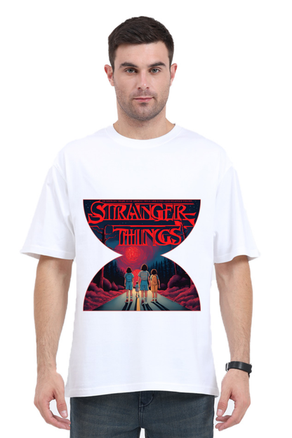 Oversized Standard T-Shirt Stranger Things Hawkins