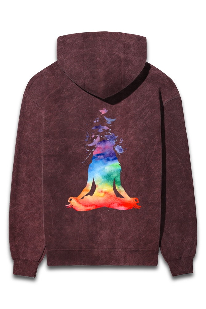 Unisex Acid Wash Hooded Sweatshirts