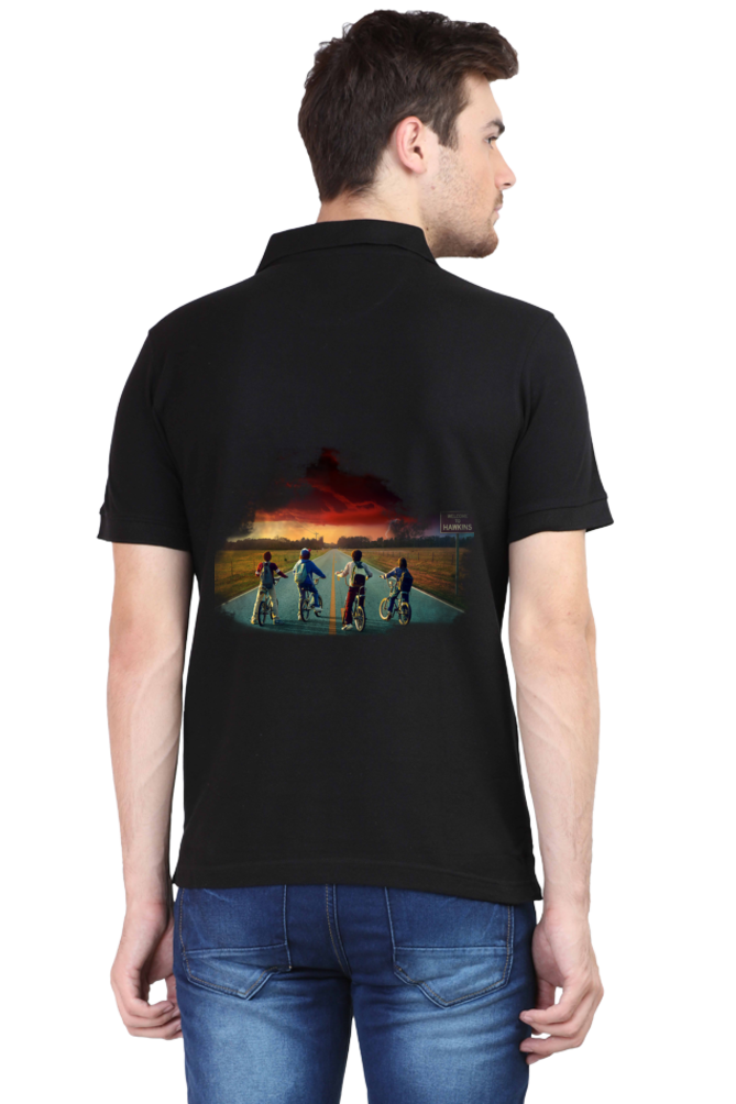 Polo Half Sleeve Stranger Things Hawkins T-shirt