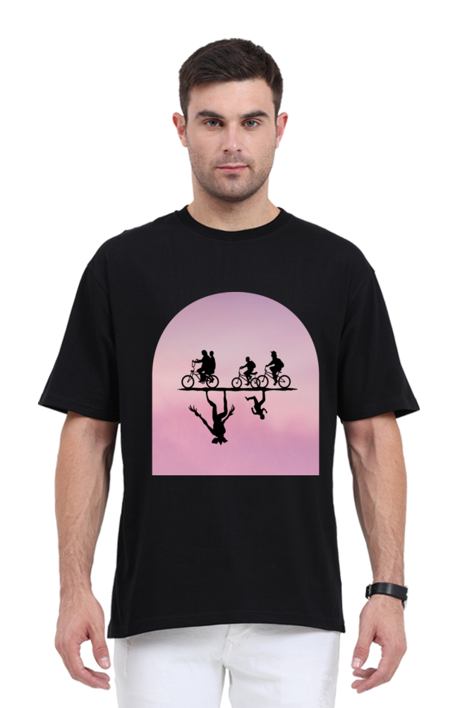 Oversized Classic Stranger Things Upside Down Unisex T-Shirt