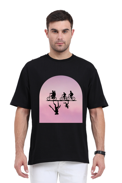 Oversized Classic Stranger Things Upside Down Unisex T-Shirt