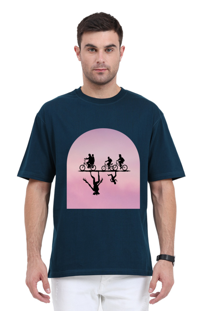 Oversized Classic Stranger Things Upside Down Unisex T-Shirt