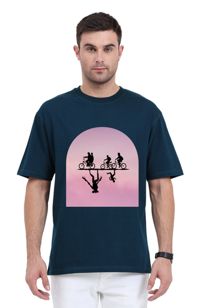 Oversized Classic Stranger Things Upside Down Unisex T-Shirt