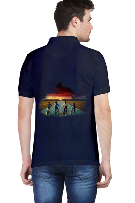 Polo Half Sleeve Stranger Things Hawkins T-shirt