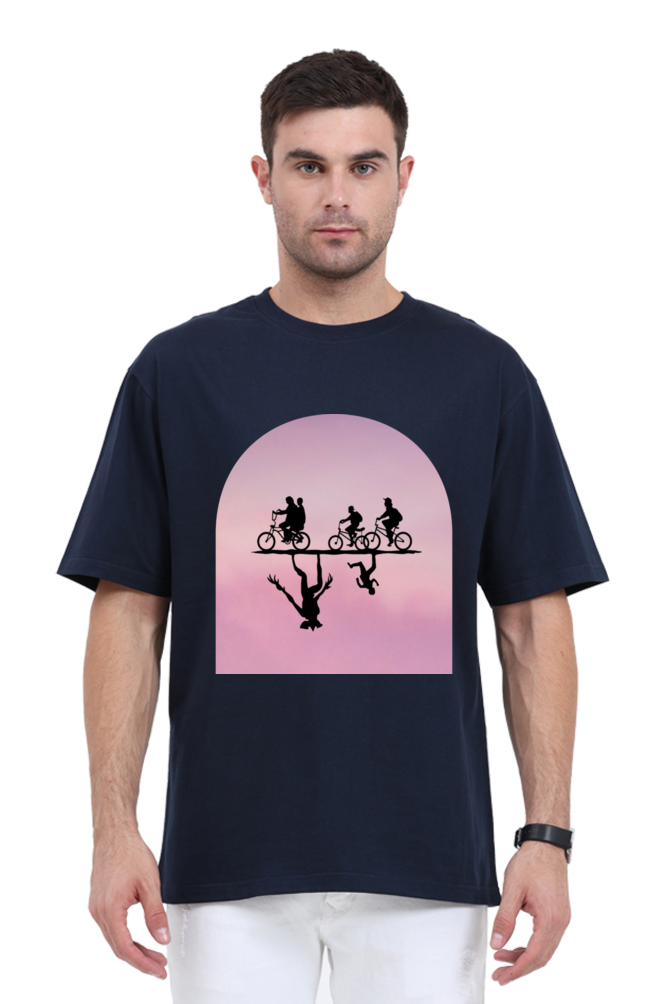 Oversized Classic Stranger Things Upside Down Unisex T-Shirt