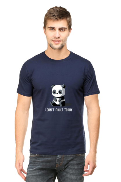 Regular Fit Classic Lazy Panda I Can't Adult Today Unisex T-shirt