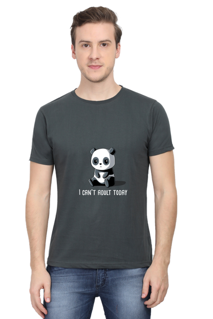 Regular Fit Classic Lazy Panda I Can't Adult Today Unisex T-shirt