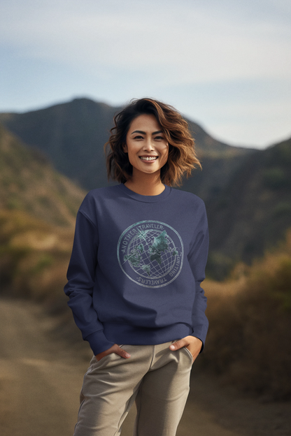 Round Neck Globe Sweatshirt