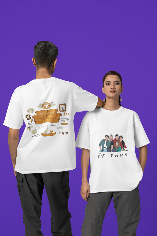 Premium Terry Oversized Friends Unisex T-Shirt