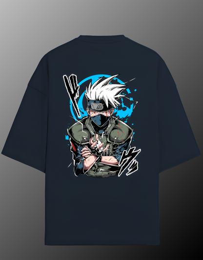 Premium Terry Oversized Kakashi Chidori Unisex T-Shirt