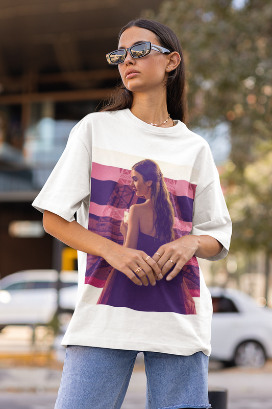 Premium Terry Oversized Emily in Paris T-shirt
