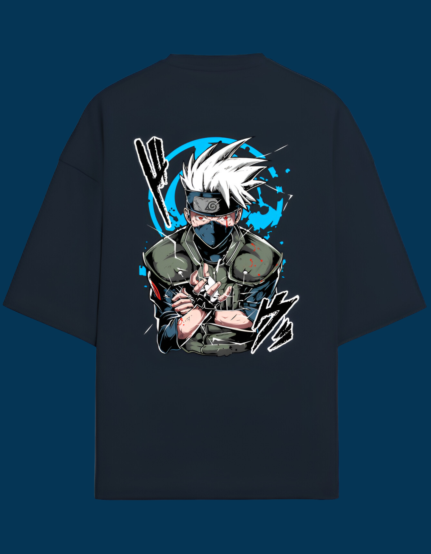 Premium Terry Oversized Kakashi Chidori Unisex T-Shirt