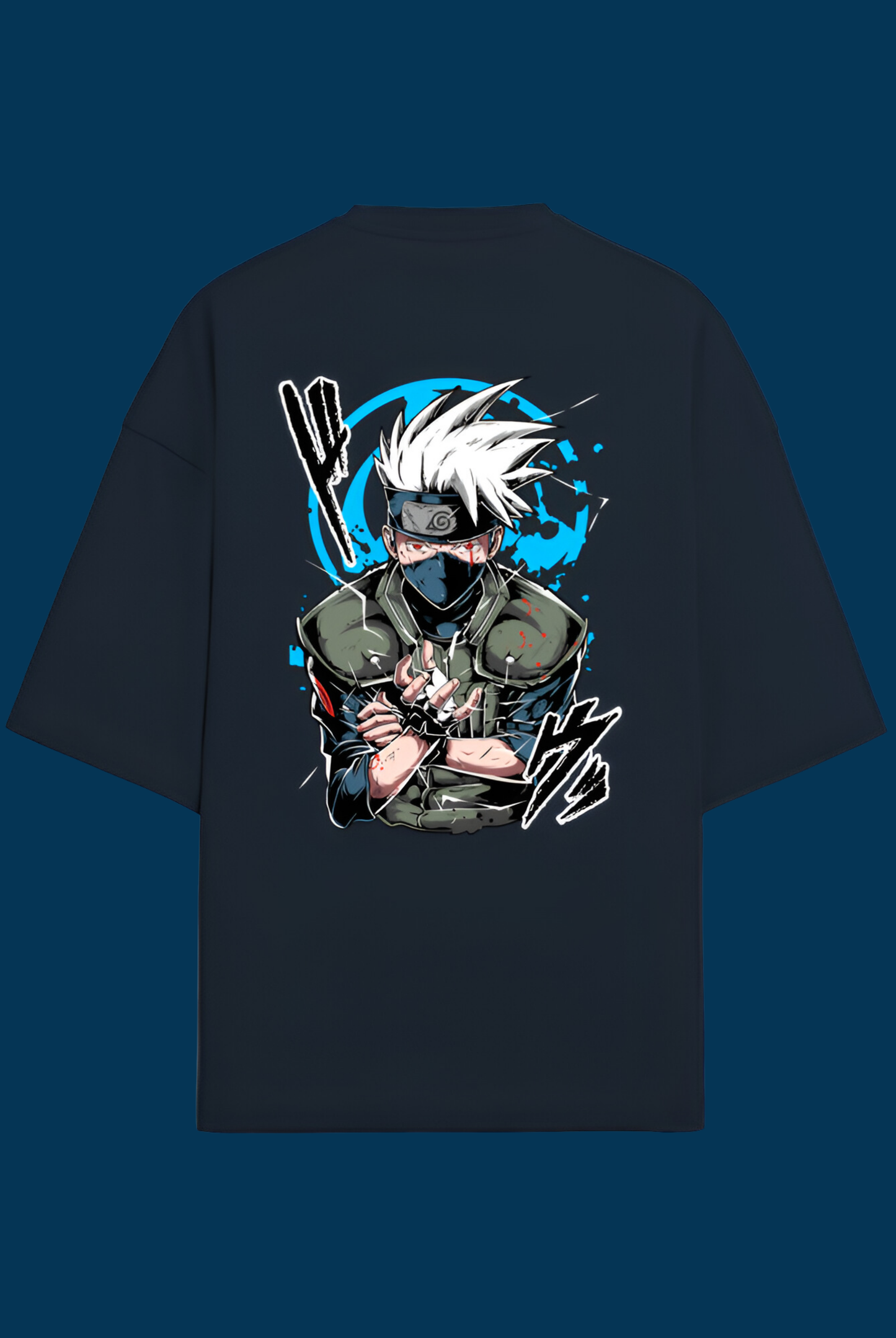 Premium Terry Oversized Kakashi Chidori Unisex T-Shirt