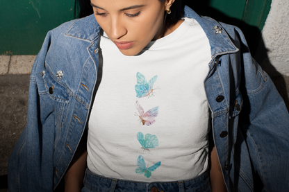 Premium Regular Fit Female Supima Butterfly T-Shirt