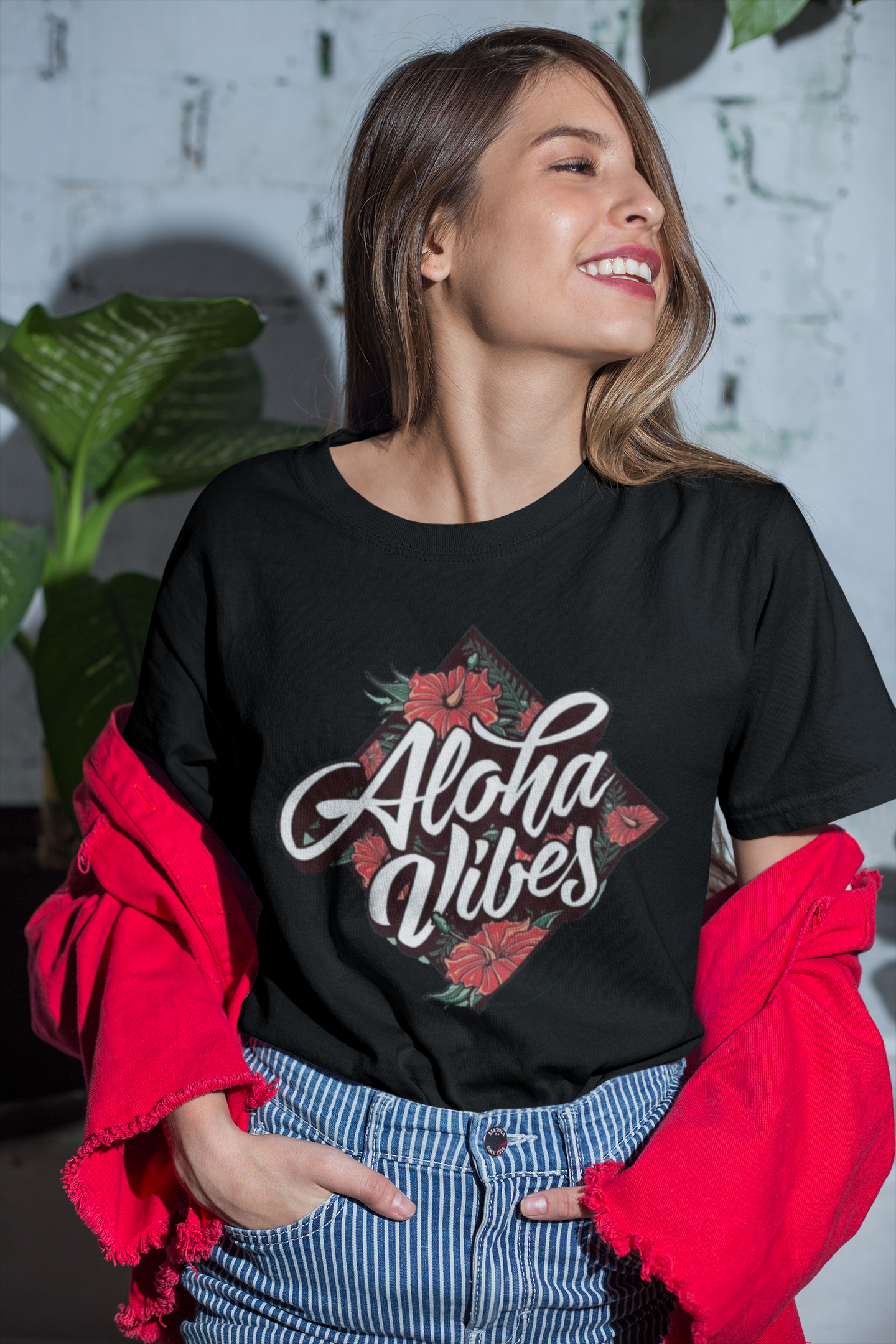 Oversized Standard Unisex Aloha Vibes T-shirt
